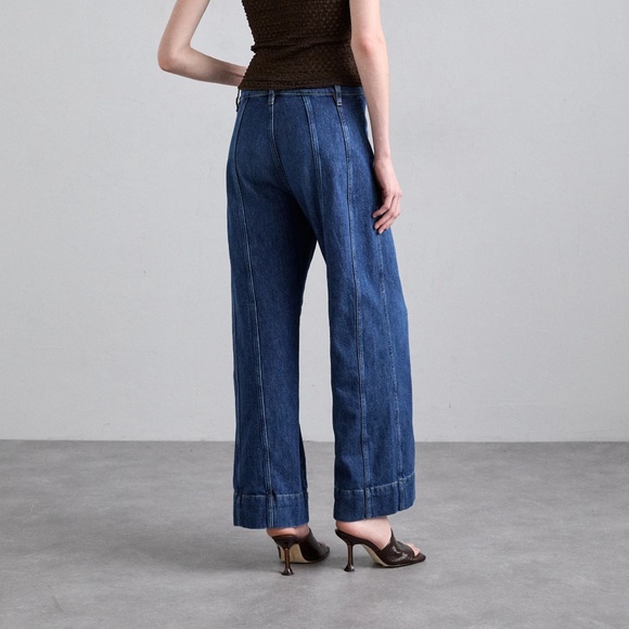 FRAME Denim The Seamed Etta Wide Leg Jean NWT - Size 31 - Picture 4 of 8